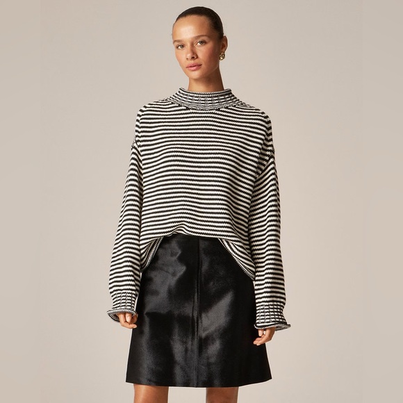 NWOT JCrew 2025 Rollneck™ sweater in stripe - Picture 6 of 9